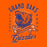 Close-up of Grand Oaks High School Grizzlies Premium Orange Unisex T-shirt 26