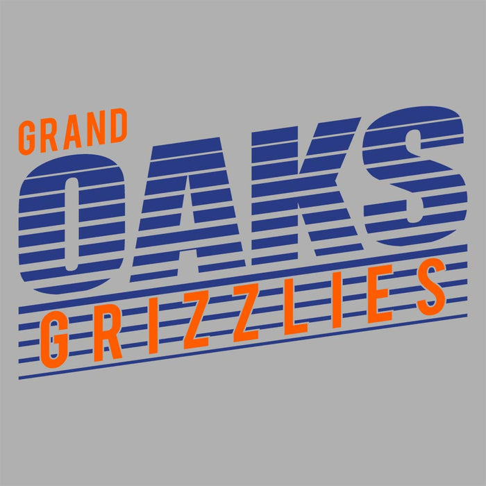 Close-up of Grand Oaks High School Grizzlies Carbon Grey Premium Hoodie 32