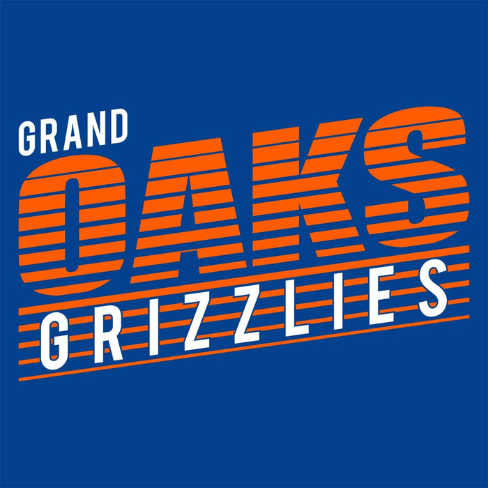 Close-up of Grand Oaks High School Grizzlies Royal Classic Unisex Hoodie 32