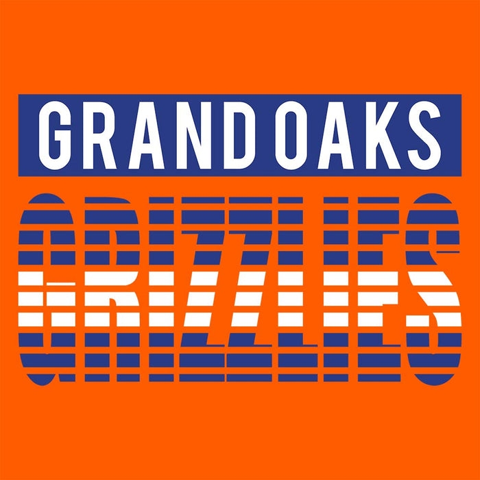 Close-up of Grand Oaks High School Grizzlies Classic Unisex Orange T-shirt 35