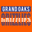 Close-up of Grand Oaks High School Grizzlies Premium Orange Unisex T-shirt 35