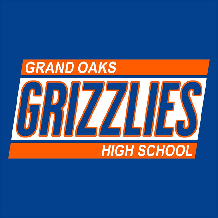 Close-up of Grand Oaks High School Grizzlies Royal Classic Unisex Hoodie 72