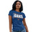 Woman wearing a Grand Oaks High School Grizzlies Women's Royal T-shirt 07