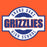 Close-up view of Grand Oaks High School Grizzlies Classic Unisex Orange T-shirt 011