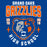 Close-up view of Grand Oaks High School Grizzlies Classic Unisex Royal T-shirt 204