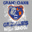 Close-up view of Grand Oaks High School Grizzlies Women's Sport Grey SoftStyle T-shirt 205