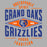 Close-up view of Grand Oaks High School Grizzlies Women's Sport Grey SoftStyle T-shirt 210