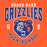 Close-up view of Grand Oaks High School Grizzlies Classic Unisex Orange T-shirt 213