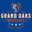 Close-up view of Grand Oaks High School Grizzlies Women's Royal Blue SoftStyle T-shirt 217