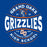 Close-up view of Grand Oaks High School Grizzlies Women's Royal Blue SoftStyle T-shirt 218
