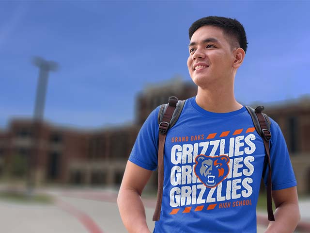 Grand Oaks High School Grizzlies Classic Unisex T-shirts All Products Page