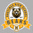 Close-up view of Hastings High School Bears Unisex 3/4 sleeve Raglan T-shirt 212