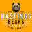 Close-up view of Hastings High School Bears Black Premium Unisex T-shirt 217