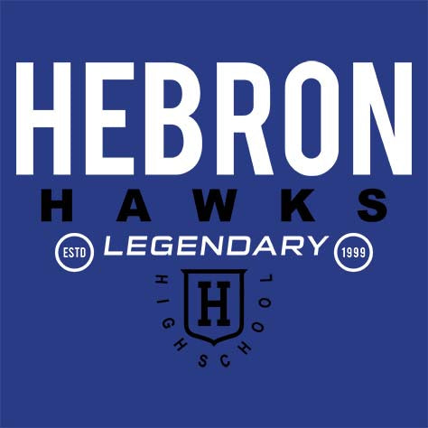 Hebron High School Royal Blue Classic Hoodie 03