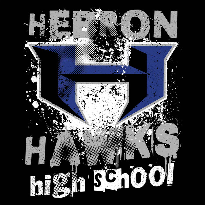 Close-up view of Hebron High School Hawks Women's Relaxed Fit T-shirt 205