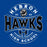 Close-up view of Hebron High School Hawks Royal Blue Classic Unisex T-shirt 218