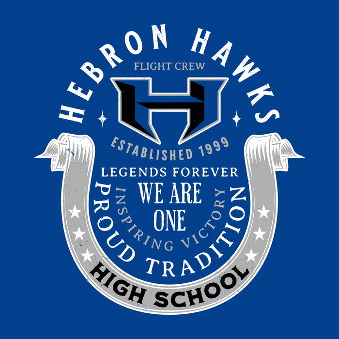 Hebron High School Hawks Royal Blue Classic Unisex T-shirt 229