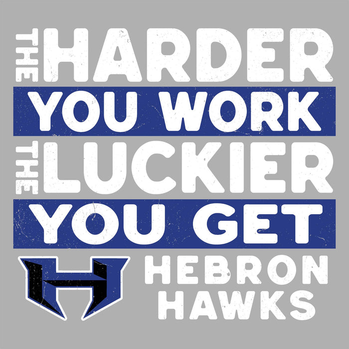 Close-up view of Hebron High School Hawks Women's Relaxed Fit T-shirt 238