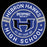Close-up view of Hebron High School Hawks Unisex 3/4 sleeve Raglan T-shirt 239