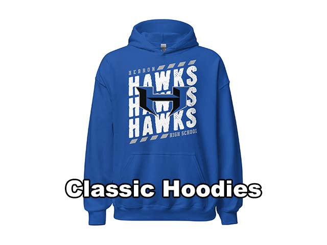 Classic Hoodies - Hebron High School Hawks