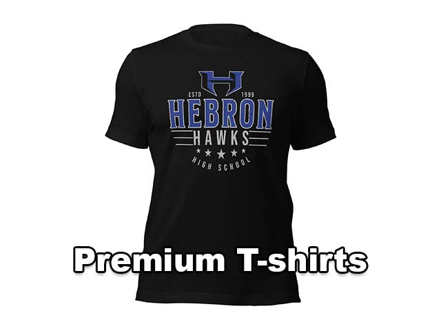 Premium T-shirts - Hebron High School Hawks