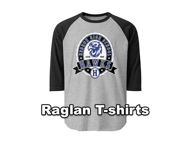 Raglan T-shirts - Hebron High School Hawks