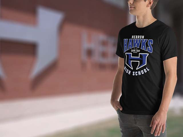 Hebron High school Hawks Premium Unisex t-shirts All Products Page
