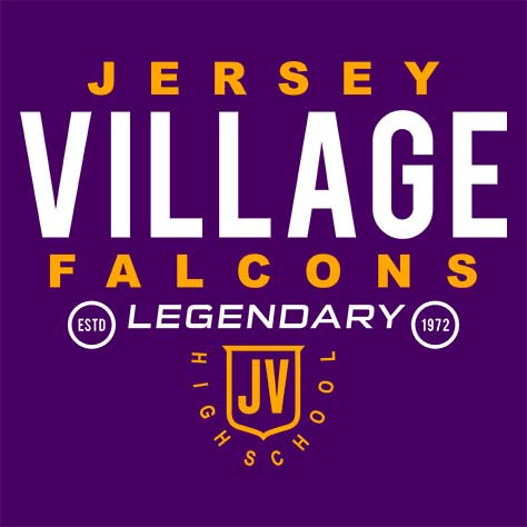 Jersey Village Falcons Premium Purple Hoodie - Design 03