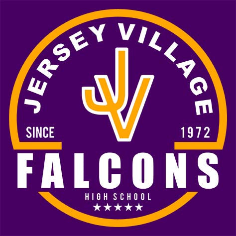 Jersey Village Falcons Premium Purple Hoodie - Design 04