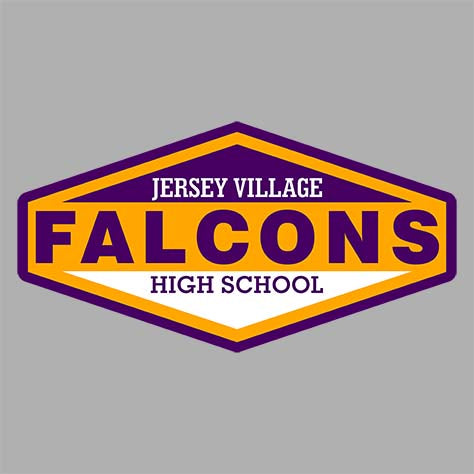 Jersey Village Falcons Premium Grey Hoodie - Design 09