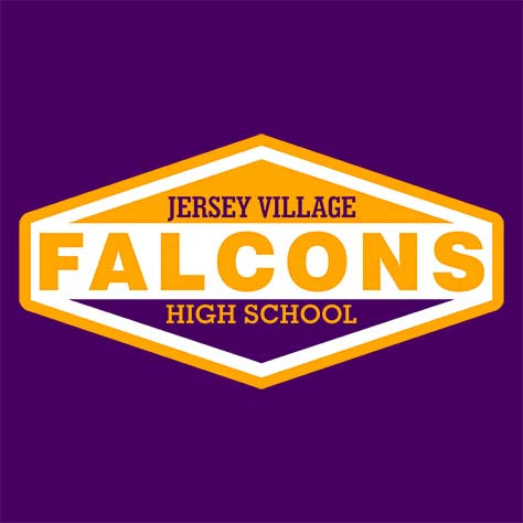 Jersey Village Falcons Premium Purple Hoodie - Design 09