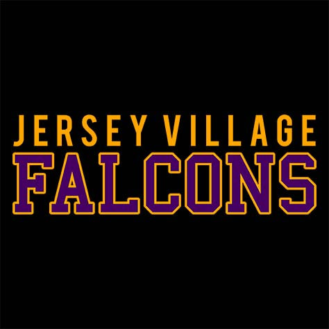 Jersey Village Falcons Premium Black Hoodie - Design 10