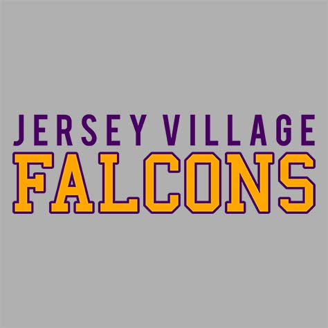 Jersey Village Falcons Premium Grey Hoodie - Design 10