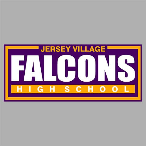 Jersey Village Falcons Premium Grey Hoodie - Design 49