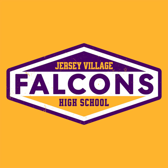 Close-up view of Jersey Village High School Falcons Gold Classic Unisex T-shirt 009
