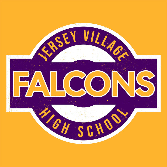Close-up view of Jersey Village High School Falcons Gold Classic Unisex T-shirt 011