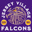 Close-p view of Jersey Village High School Falcons Purple Classic Unisex T-shirt 208