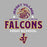 Close-up view of Jersey Village High School Falcons Women's Relaxed Fit T-shirt 222