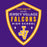 Close-up view of Jersey Village High School Falcons Purple Classic Unisex T-shirt 225