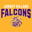 Close-up view of Jersey Village High School Falcons Gold Classic Unisex T-shirt 234