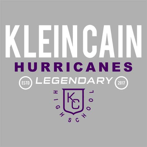 Klein Cain High School Hurricanes Sport Grey Classic T-shirt 03