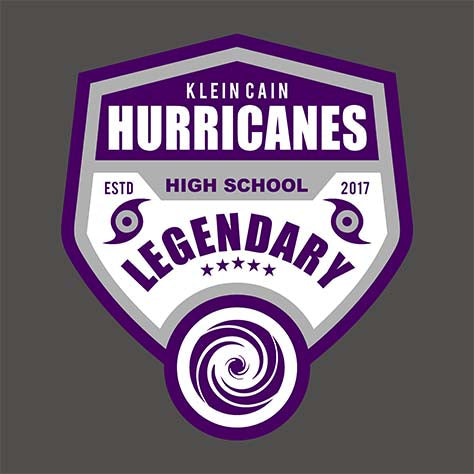 Klein Cain High School Hurricanes Dark Heather Classic Hoodie 14