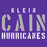 Close-up of Klein Cain High School Hurricanes Purple Women's T-shirt 17