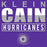 Close-up of Klein Cain High School Hurricanes Purple Women's T-shirt 29