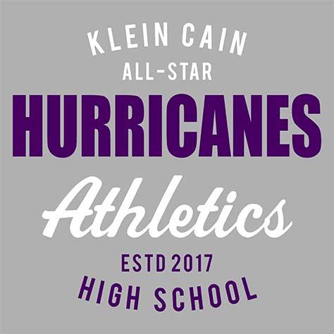 Klein Cain High School Hurricanes Sport Grey Classic T-shirt 34