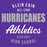 Close-up of Klein Cain High School Hurricanes Purple Women's T-shirt 34