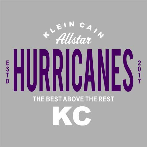 Klein Cain High School Hurricanes Premium Athletic Heather T-shirt 40