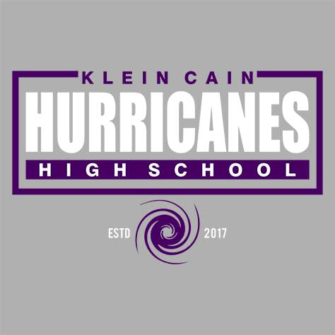 Klein Cain High School Hurricanes Premium Athletic Heather T-shirt 49