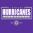 Close-up of Klein Cain High School Hurricanes Purple Women's T-shirt 49