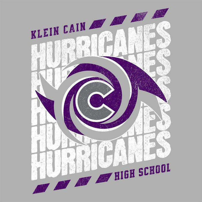 Close-up of Klein Cain High School Hurricanes Premium Athletic Heather T-shirt 231